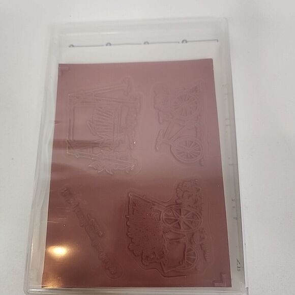 Stampin' Up! Stamp Set SUMMER AFTERNOON Set of 4 126427 Bikes Puppy Outdoor - Picture 3 of 4